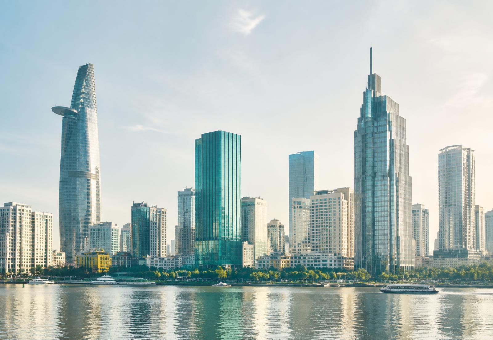 Ho Chi Minh City riverfront towers